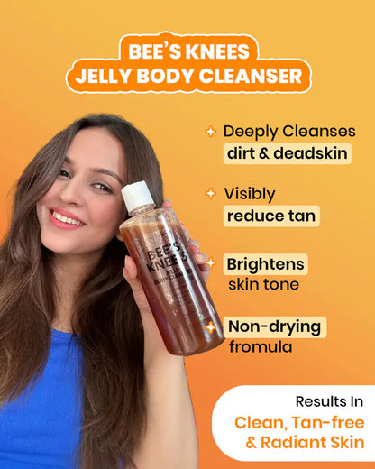 Bee’s Knees Glow Jelly Body Cleanser – Brightening & Tone Enhancing Wash