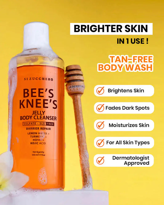 Bee’s Knees Glow Jelly Body Cleanser – Brightening & Tone Enhancing Wash