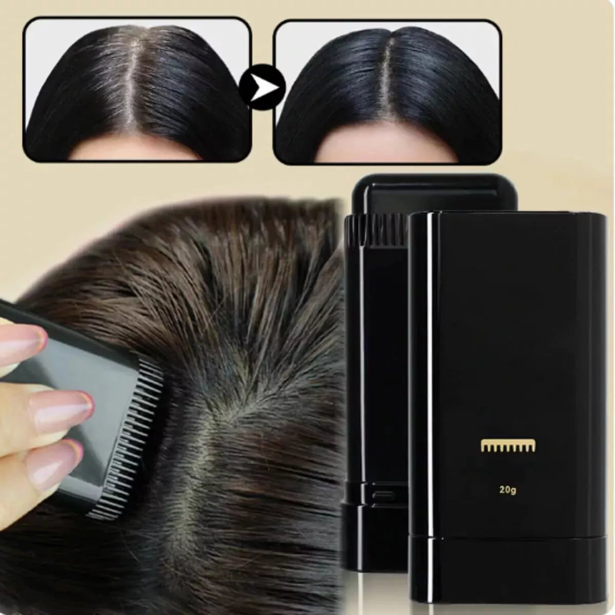 Long-Lasting Hair Dye Comb Stick – Instant Grey Coverage